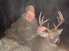 Rob Atchley and his full moon,too nice of weather buck. shot him on the 7th day.2010